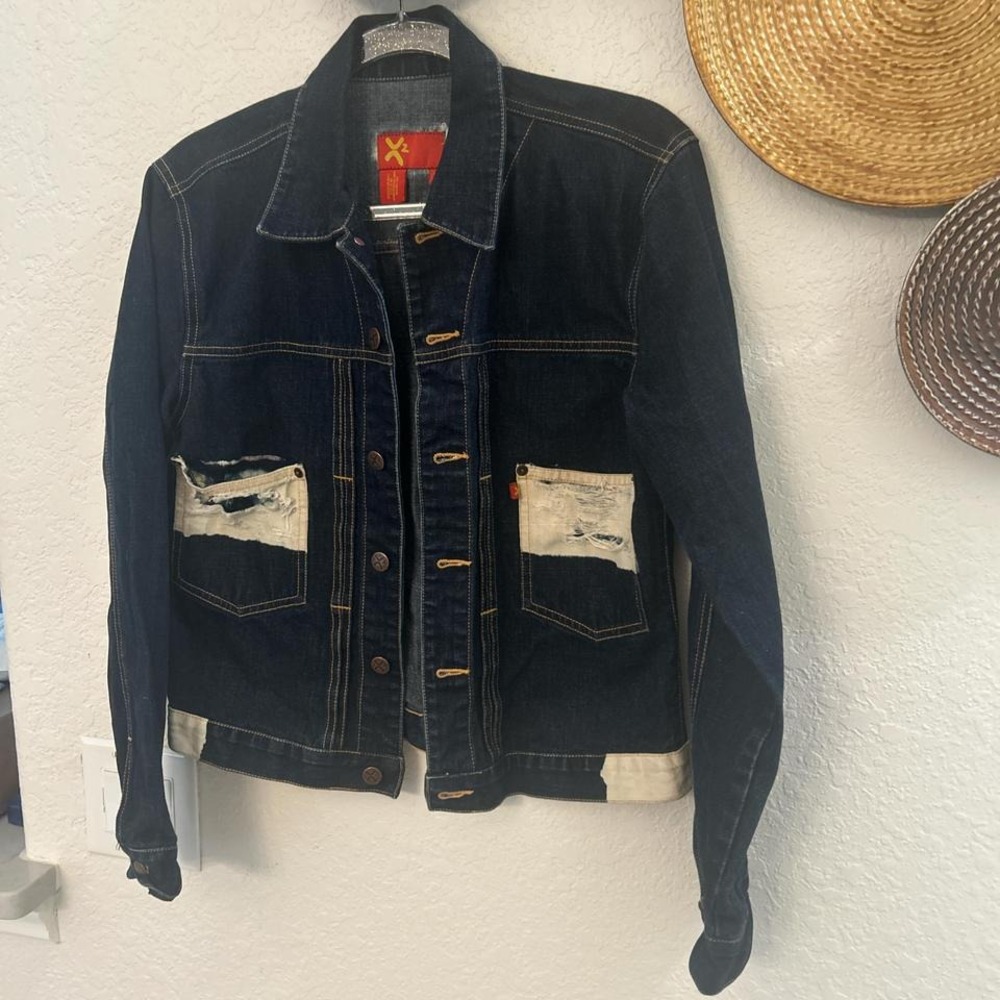X2‎ 100% Cotton Jean Jacket size Large